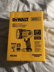 DEWALT DCL043 20V MAX Jobsite LED Spotlight - Yellow (Body Only)