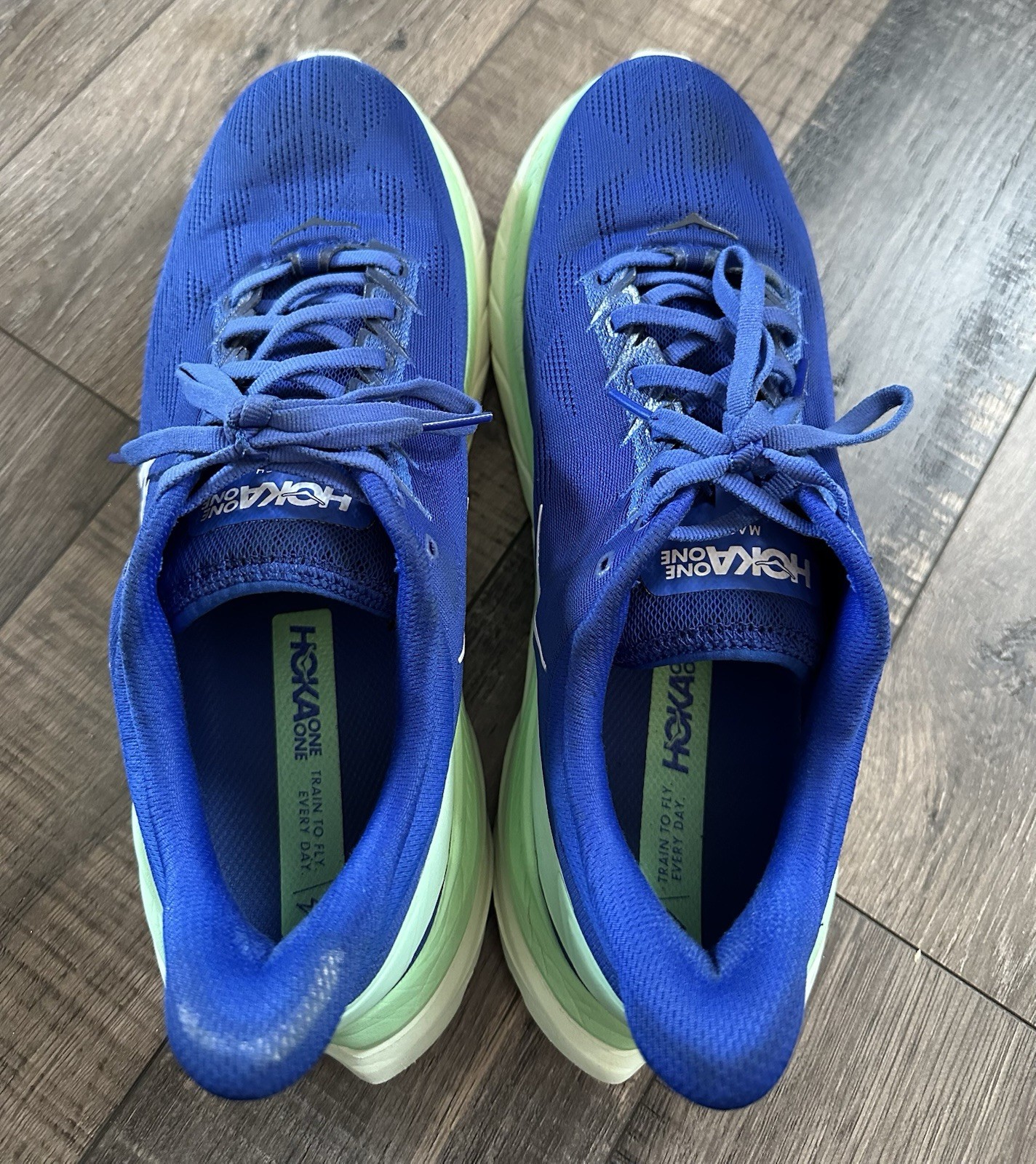 Hoka One One Mach 6 Men’s US Size 11 Dazzling Blue/Green Running Shoes thumbnail 5