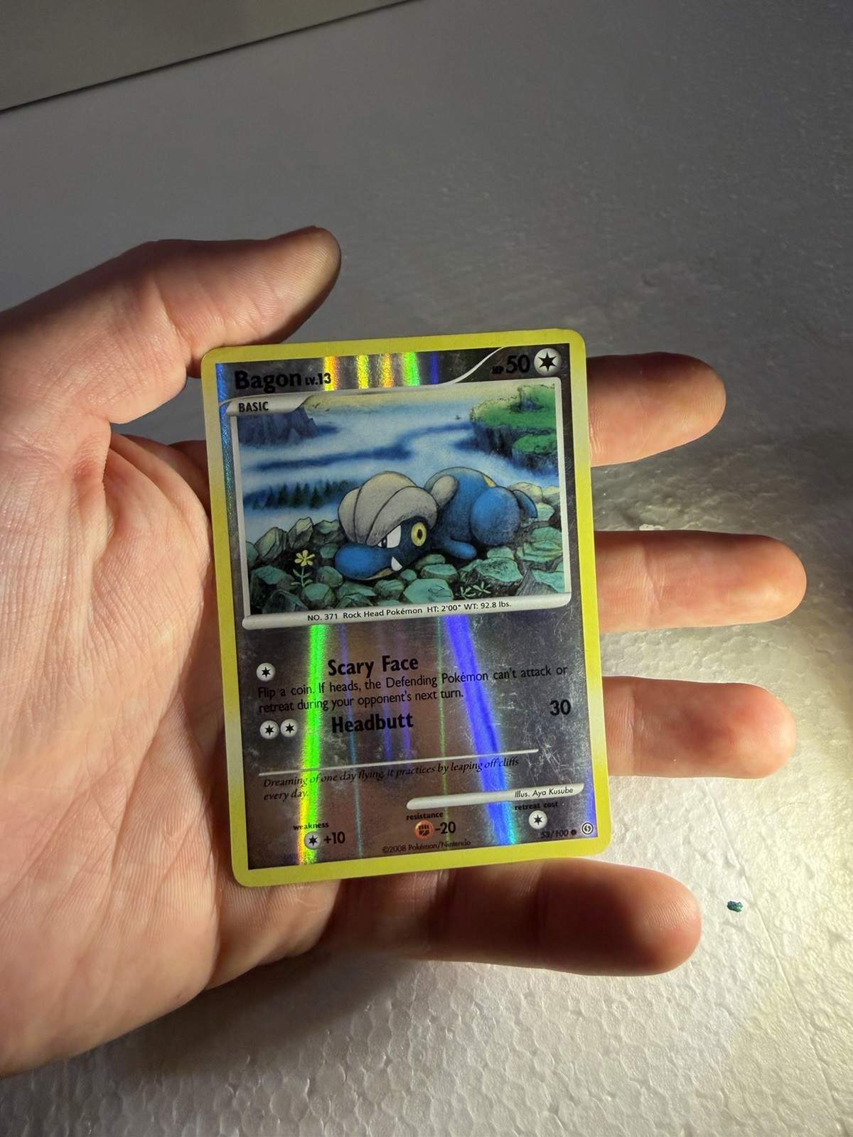 Bagon 53/100 Stormfront Reverse Holo