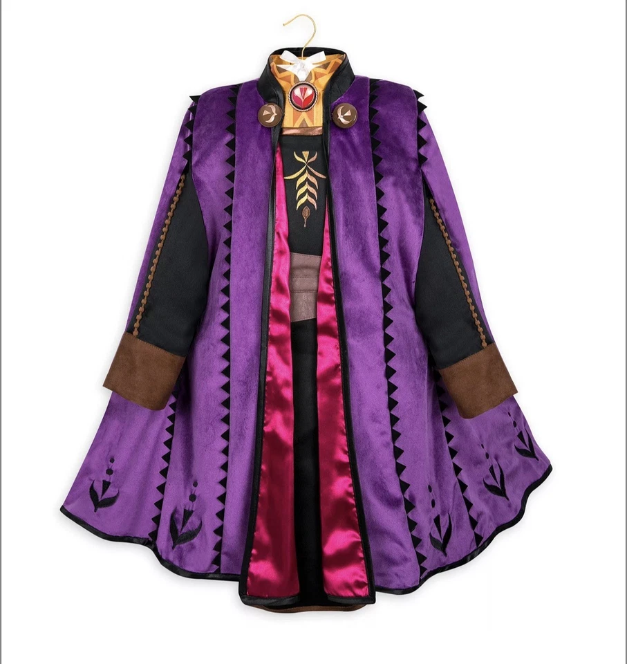 Nuevo Vestido de Viaje Disney Store Frozen 2 Anna De Lujo Niñas Talla 4 ¡NUEVO CON ETIQUETAS! Disfraz Foto 3 de 4