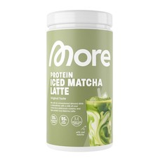 MORE Protein Iced Matcha Latte, 500g, Grünte...