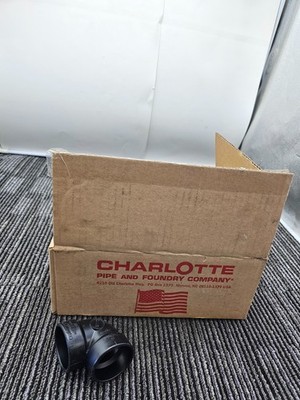(QTY 20) Charlotte 03084H 1-1/2'' Abs 90 Degree Vent Elbow With Hub Connection