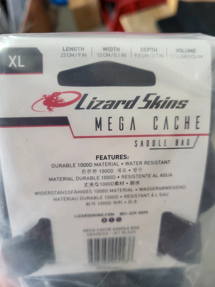 Bolsa de sillín Lizard Skins Mega Cache XL - Bolsa de bicicleta resistente al agua 1000D duradera Foto 3 de 3