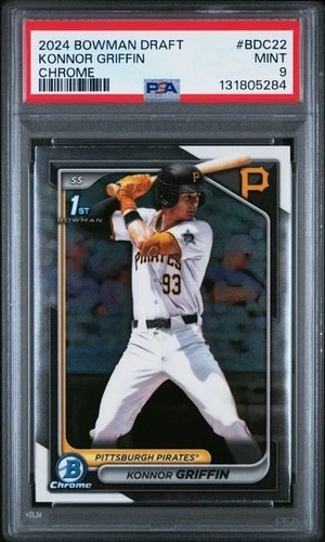 2024 BOWMAN DRAFT CHROME #BDC22 KONNOR GRIFFIN PSA 9