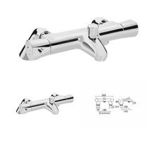 BRISTAN ARTISAN AR2 THBSM C THERMO BATH SHOWER MIXER CHROME NEW BOXED