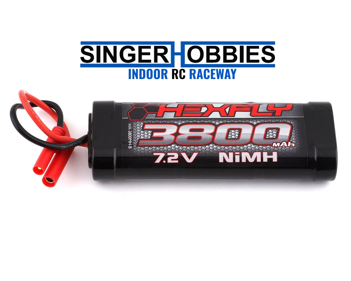 Redcat Racing Hexfly 3800mAh 7.2V NiMH Battery with Banana 4.0