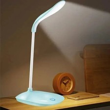 14LED Flexible Touch Desk Light Bedside Reading Lamp Dimmable USB Rechargeable