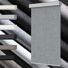Cordless Blackout Roller Shades, Thermal Insulated, UV Protection, Grey 42"x72