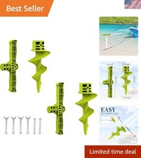 2-Pack Dock Auger Kit - Secure Boat Anchoring with Corrosion-Resistant Design