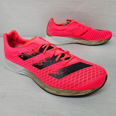 Adidas Adizero Pro M Running Shoes FW9240 Signal Pink Black Gold Men's Size 11