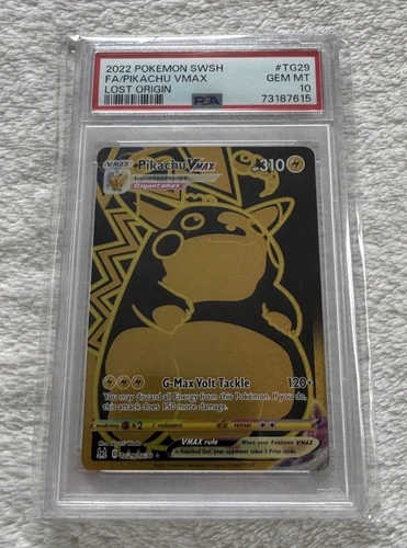 2022 Pokemon SWSH Lost Origin #TG29 Pikachu Vmax PSA 10 GEM MINT