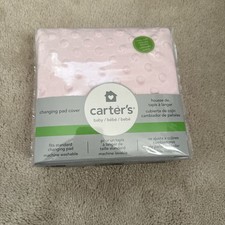 CARTER'S BABY GIRL PINK MINKY DOTS PLUSH TABLE CHANGING PAD COVER 32"x16"
