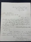 1865 Civil War Letter Elected Chaplain of Colored Troops African American North