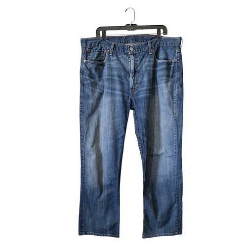 Levis 514 Blue Denim Jeans Men's Size W40 L32 Regular Fit Straight Leg Casual - Picture 2 of 5