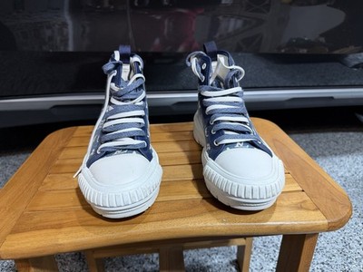 Louis Vuitton LV Squad Monogram Denim High Top Sneaker Boots EU 39 US 9