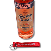 Ramazzotti Aperitivo Rosato 1,0L 15% Vol. Set Mit SchlüSselanhäNger