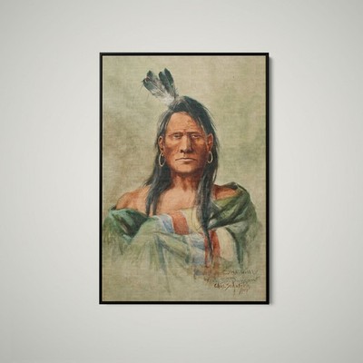 Charles Marion Russell - Indian Head - Art Print on Paper or Canvas
