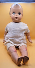 Antique Horsman Doll Vintage Composition Baby Doll Sleep Eyes 19 Inch Creepy