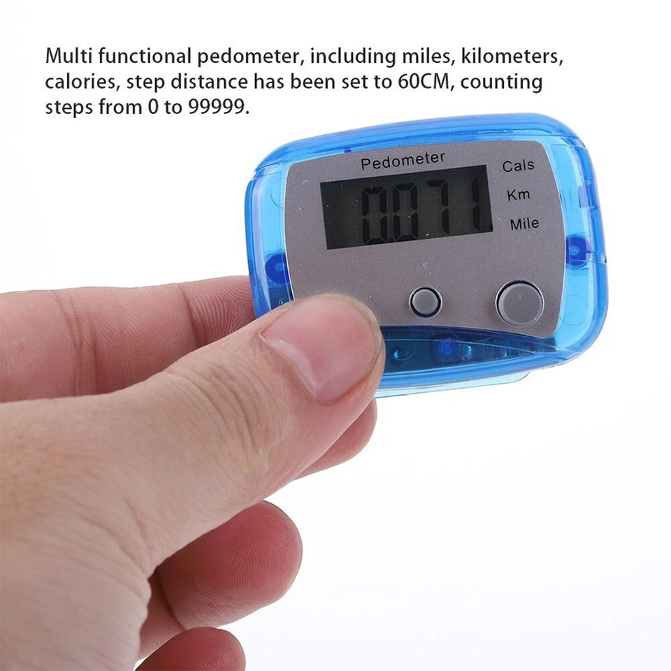 LCD Schrittzähler Laufen Joggen Clip einfache Bedienung Pedometer - Bild 4 von 4