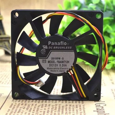 1PC New FBA08T12H 12V 0.26A 3-Wire Cooling Fan *vv