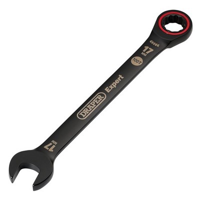 Draper Expert 17mm Ratschen Kombinationsschlüssel 03890 Schwarz 1-teilig