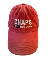 Chaps Ralph Lauren Hat Cap 1978 Strapback Baseball Hat Rare Red