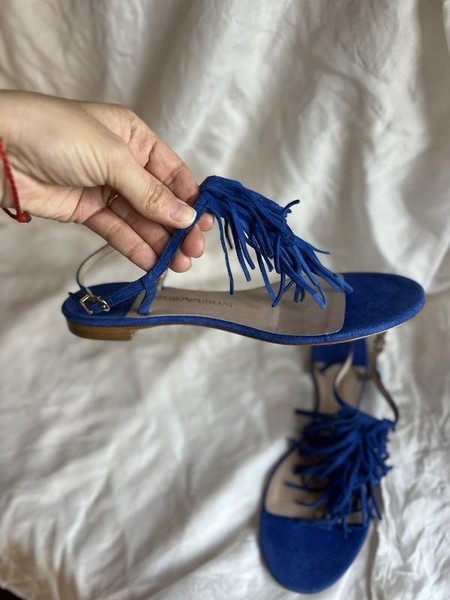 Women Emporio Armani Heels Navy Suede 38
