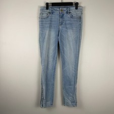White House Black Market Skimmer Jeans Womens 4 29x26.5 Blue Denim Light Wash
