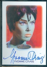 Star Trek Women of 50th Anniversary  Yvonne Craig as Marta  Autograph Card