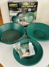 Garrett Deluxe Prospecting Mining Gravity Trap Gold Pan Kit 1651410 NEW