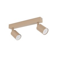 Deckenstrahler 2-Flammig Sandfarben GU10 L:41 Cm Drehbar Deckenspot Esszimmer