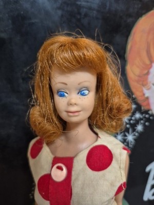 Vintage Mattel 860 Straight Leg Midge Barbie Doll W Titian Hair - Redhead