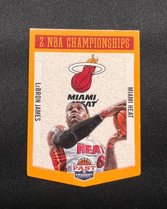2012-13 Panini Past & Present - Winning Touch Banners LeBron James #18