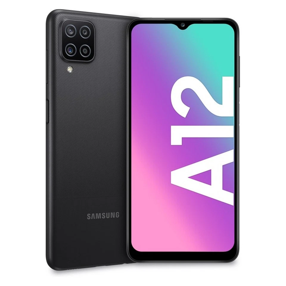 Samsung A12 Nacho 64 GB black Android Smartphone