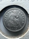 1843 Seated Liberty Half Dime – XF/AU Strong Detail – Better Type Coin