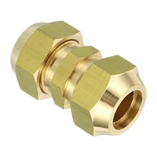 1 Set 5/8" Brass Tube Fitting Pipe Extension Joint Connectors