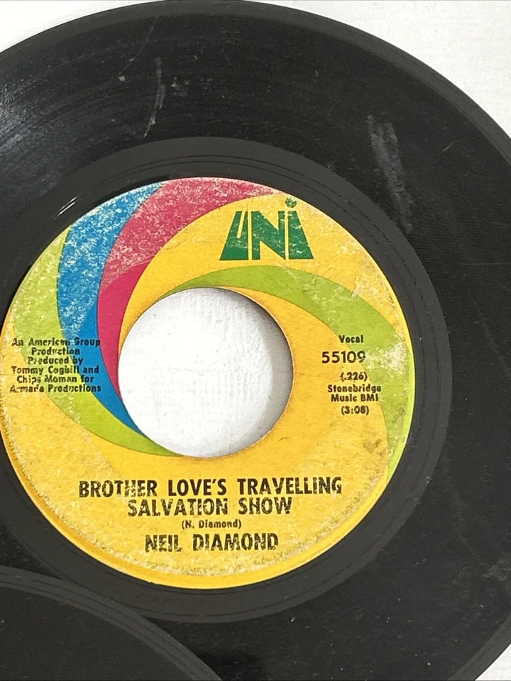 5 UNI RECORDS 45 RPM NEIL DIAMOND / ELTON JOHN - Image 4 of 4