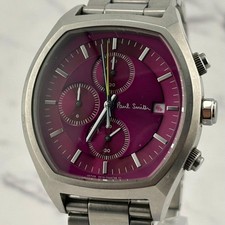 Paul Smith 0510 T013945 Quartz Chronograph Wristwatch Authentic Timepiece