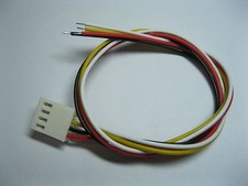 10 pcs 2510 Pitch 2.54mm 4 Pin Female Connector with 26AWG 300mm Leads Cable New