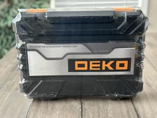 Dekopro 100 Piece Tool Set Home Repair Tool Kit,Plastic Tool Box Storage New