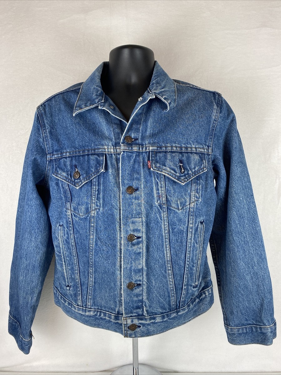 Levi's Trucker Jean Denim Jacket Made In USA S 42 A 70506 0214 | eBay