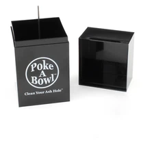 Poke A Bowl® Box Ashtray - Clean Your Ash Hole® (Black)
