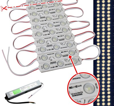 20-100 3er LED Samsung Chip Module - 4500K Travo 12V 1,5W Werbung Beleuchtung