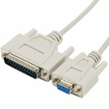 Serial cable 6 feet DB9F DB25M .