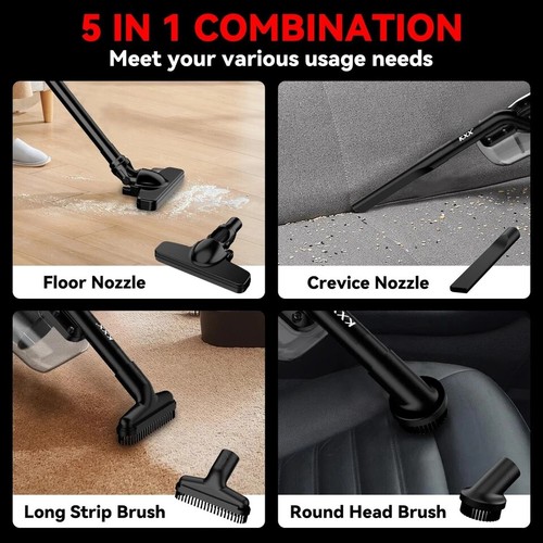 Cordless Vacuum for Milwaukee M18 Battery, 5 in 1 Handheld Electric Vacuum Cl... - Picture 3 of 7
