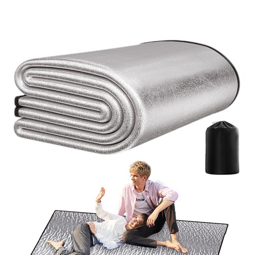 Ground Cover Sleeping Pad Camping Picnic Waterproof Tent Floor Aluminum Foil Mat