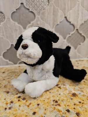 2003 FurReal Friends- Black And White Newborn Puppy Dog 8