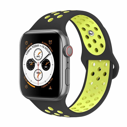 Correa de silicona deportiva para Apple Watch 8 7 6 5 4 3 2 1 SE 38/40/41/42/44/45 - Imagen 23 de 47
