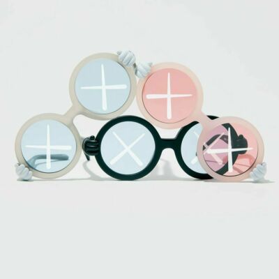 KAWS SONS + DAUGHTERS SUNGLASSES Set of 3 Black Grey Pink IN HAND