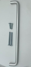 Pull Handle 19 mm Satin Aluminium 425 mm Screw Fix Long Rear Fix Bolt Through